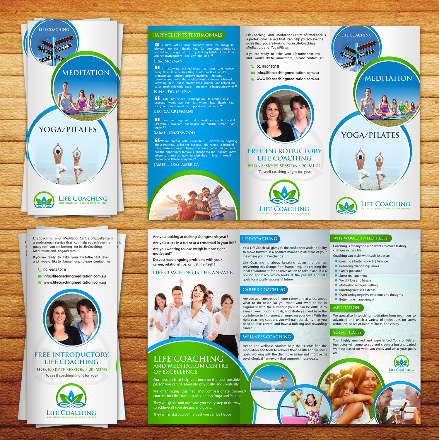 Flyer-Design von aspiremedia für Life coaching and meditation centre of excellence | Design #11275334