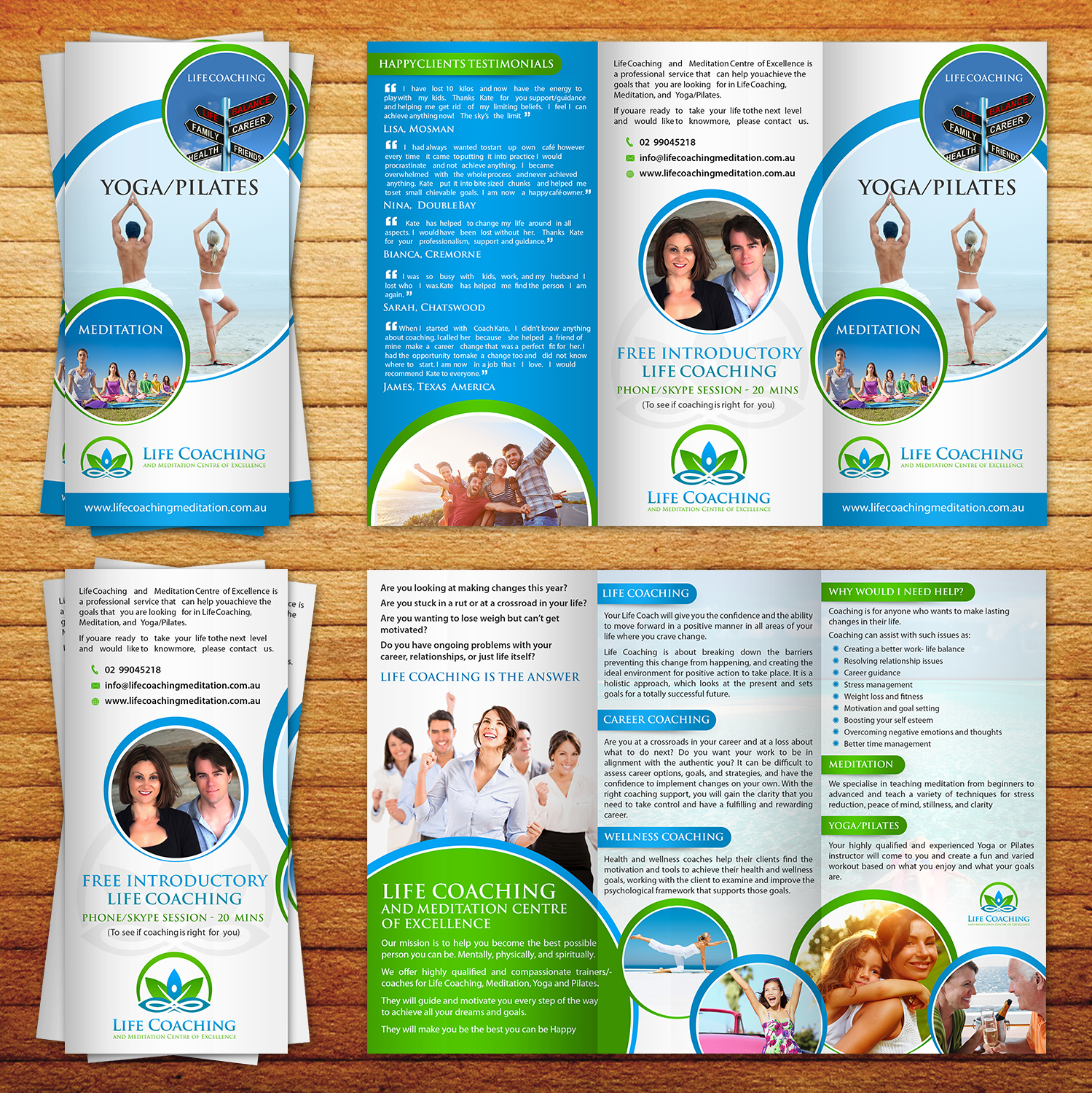 Diseño de Flyer por aspiremedia para Life coaching and meditation centre of excellence | Diseño #11275335