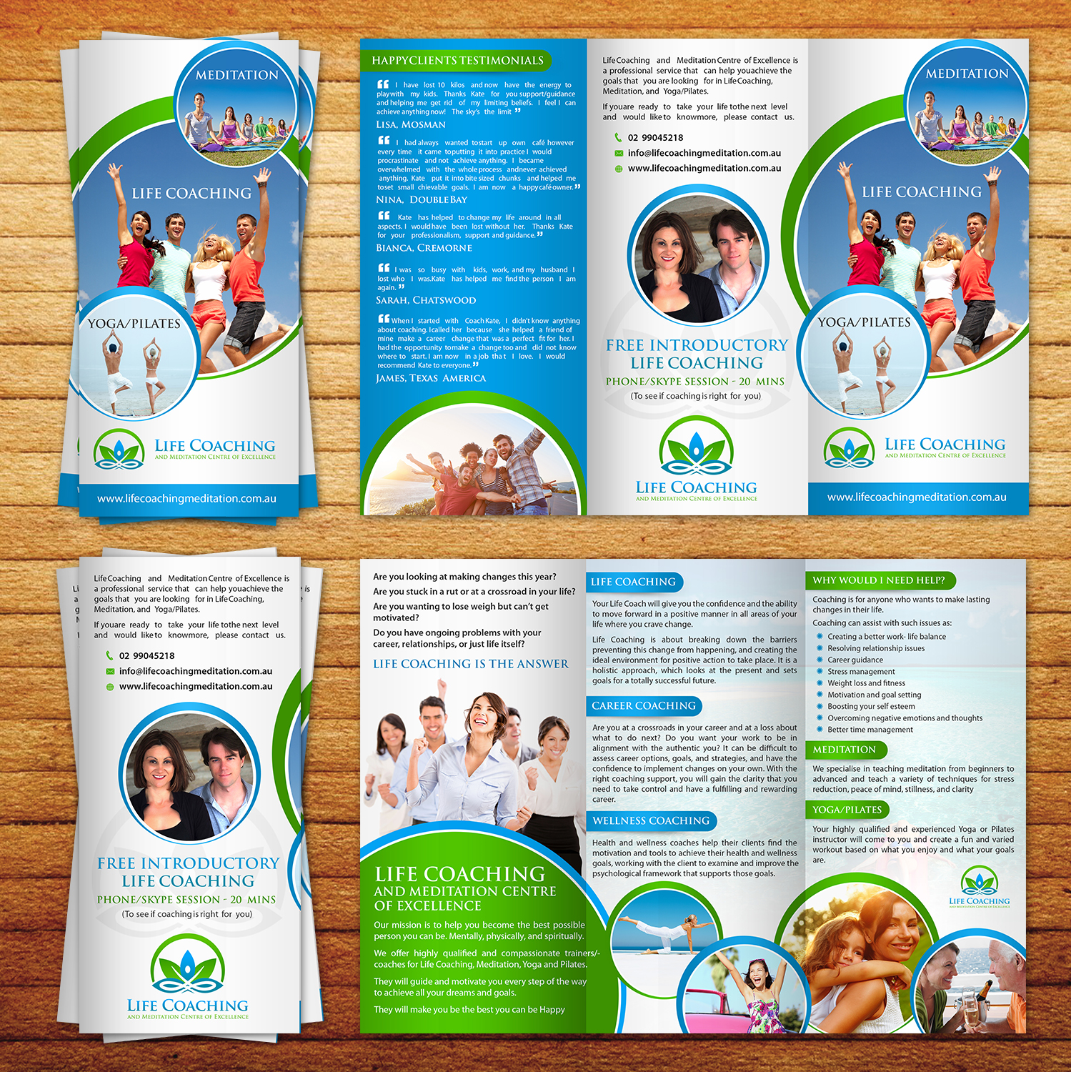 Diseño de Flyer por aspiremedia para Life coaching and meditation centre of excellence | Diseño #11286041