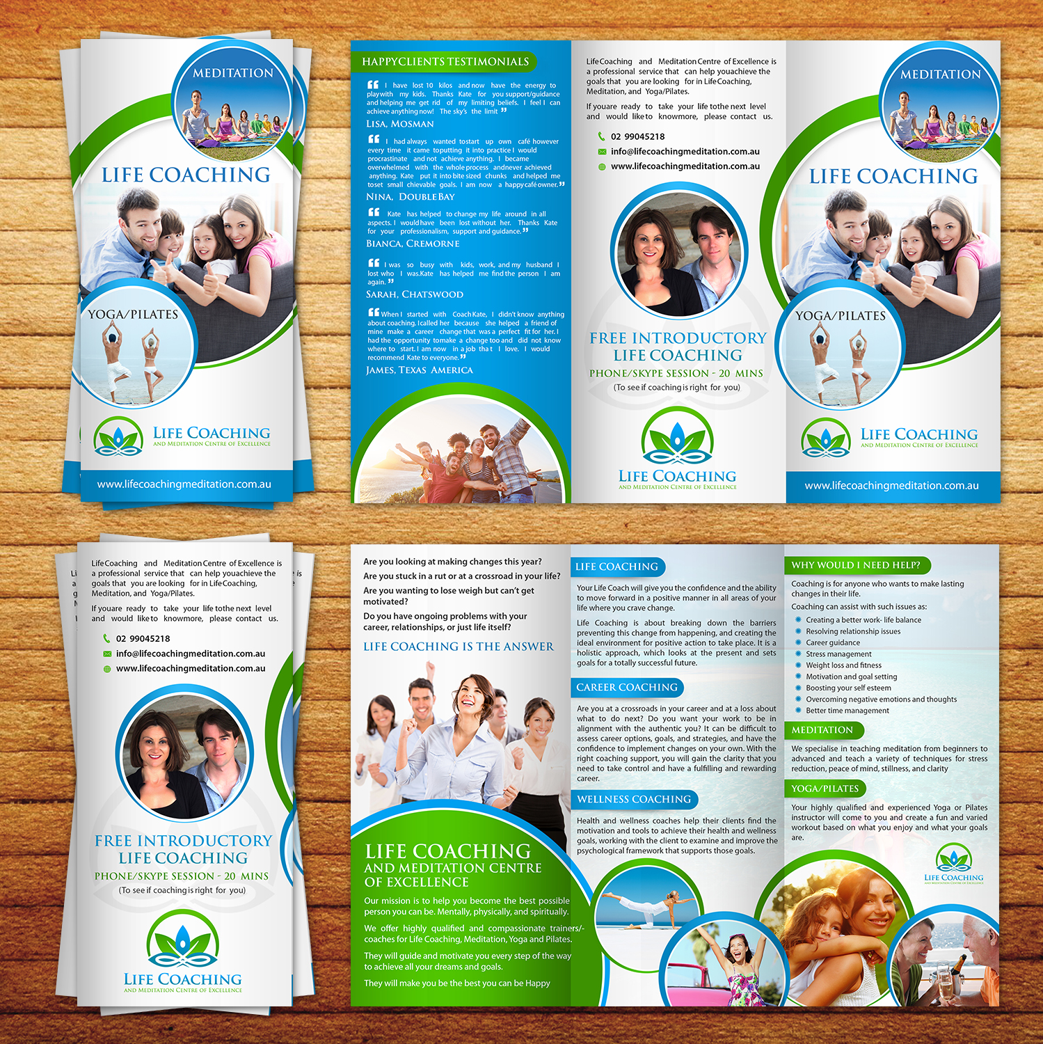 Flyer-Design von aspiremedia für Life coaching and meditation centre of excellence | Design #11296934