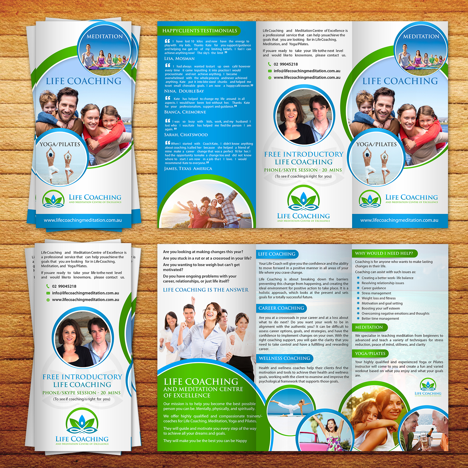 Diseño de Flyer por aspiremedia para Life coaching and meditation centre of excellence | Diseño #11307318