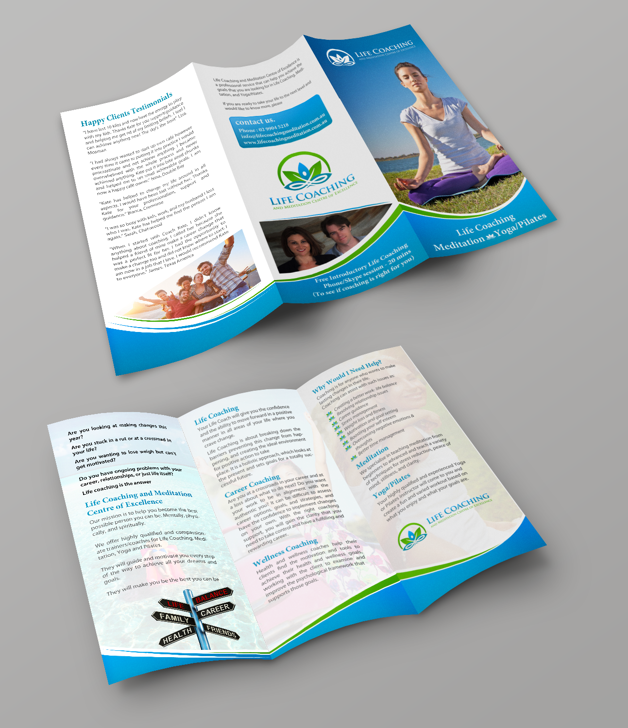 Flyer Design by chandrayaan.creative for Life coaching and meditation centre of excellence | Design #11268864