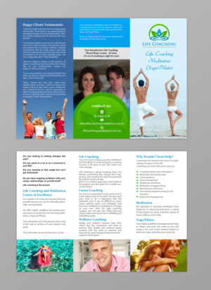 Diseño de Flyer por chandrayaan.creative para Life coaching and meditation centre of excellence | Diseño: #11277037