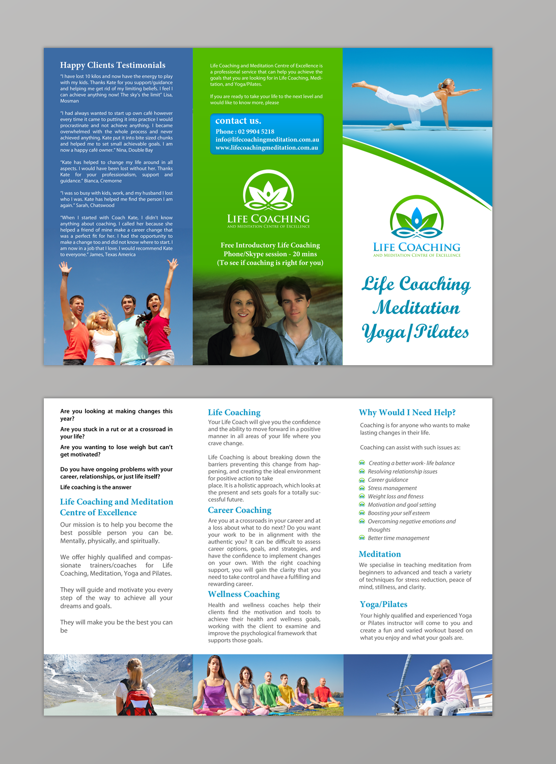 Flyer Design by chandrayaan.creative for Life coaching and meditation centre of excellence | Design #11277045