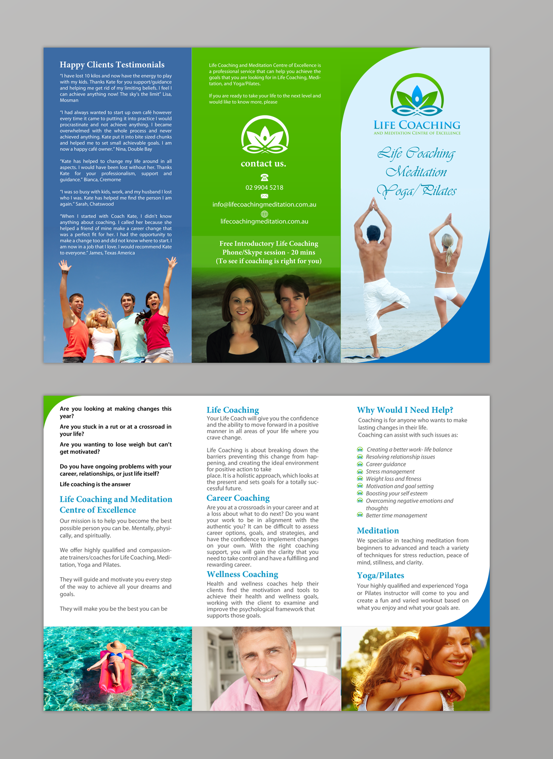 Flyer Design by chandrayaan.creative for Life coaching and meditation centre of excellence | Design #11277046