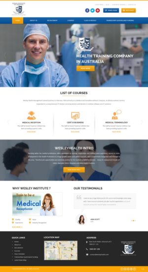 Web Design by pb for Wesley Health Management | Design: #11267924