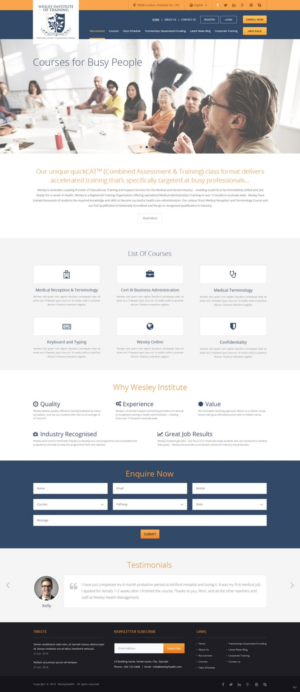 Web Design by pb for Wesley Health Management | Design: #11279535