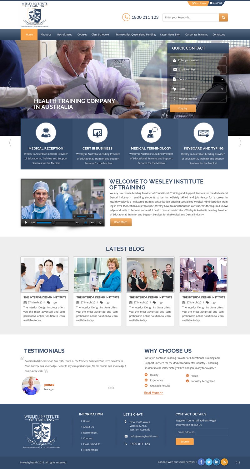 Web Design by pb for Wesley Health Management | Design #11279538
