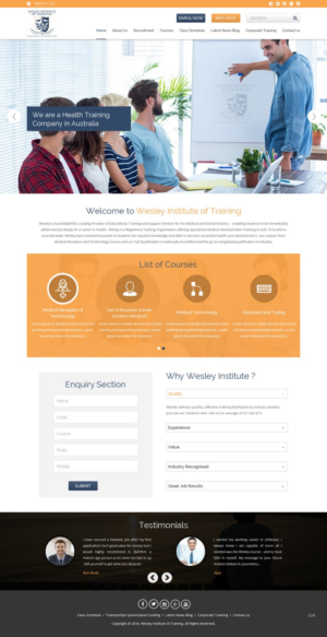Web Design by pb for Wesley Health Management | Design: #11279541