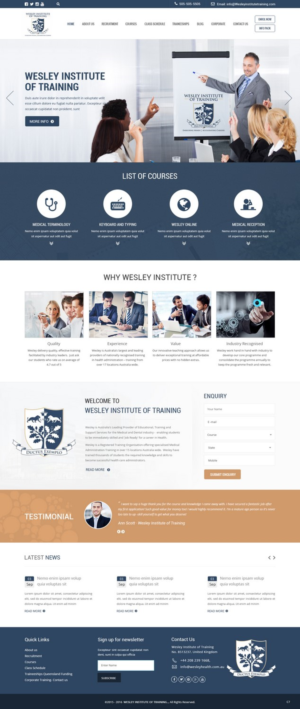 Web Design by pb for Wesley Health Management | Design: #11279542