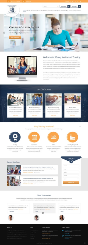 Web Design by pb for Wesley Health Management | Design: #11279543