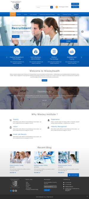 Web Design by pb for Wesley Health Management | Design: #11279545