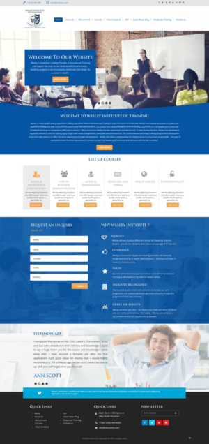 Web Design by pb for Wesley Health Management | Design: #11279546