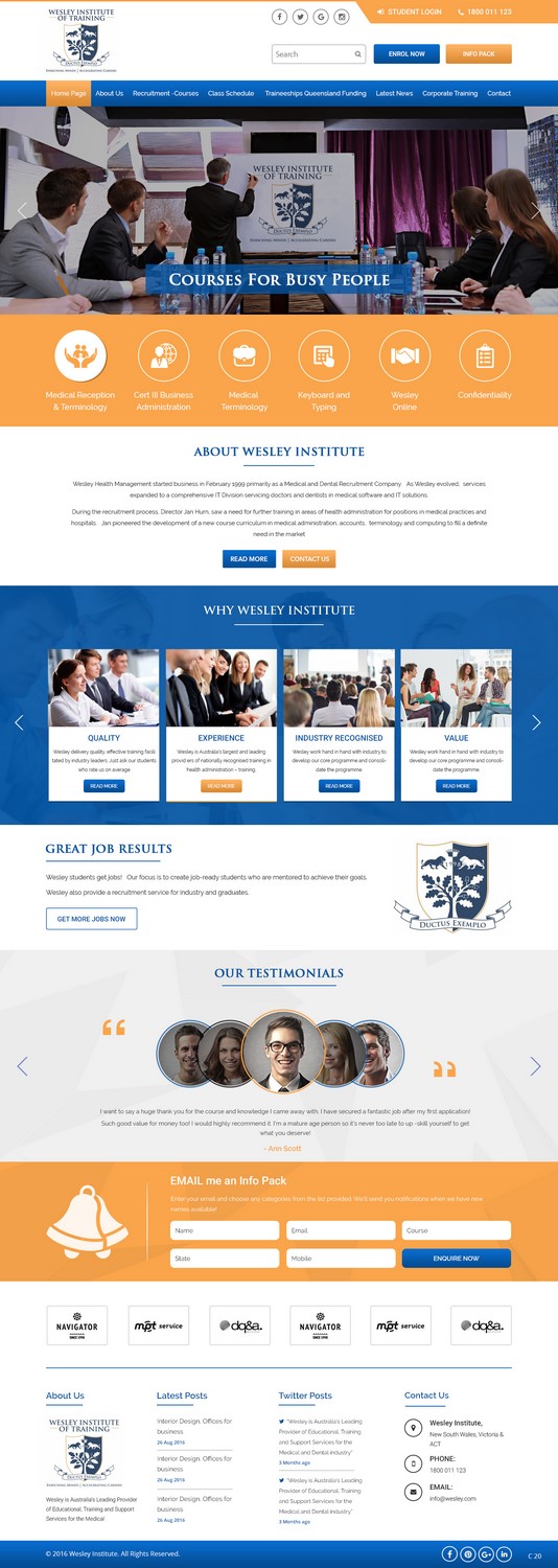 Web Design by pb for Wesley Health Management | Design #11279547