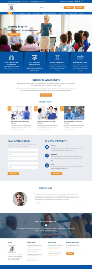 Web Design by pb for Wesley Health Management | Design: #11279548