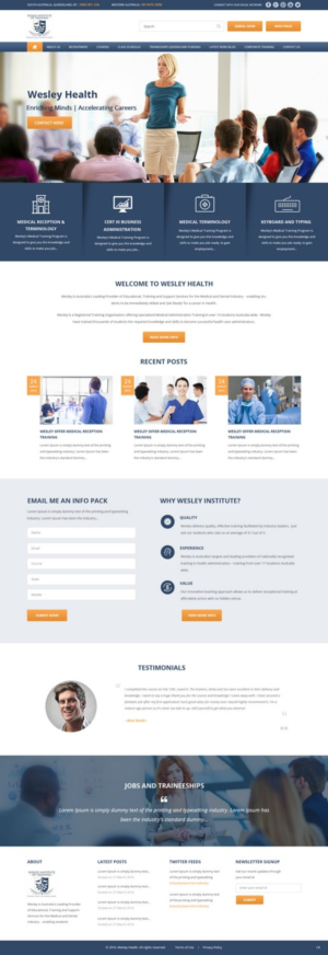 Web Design by pb for Wesley Health Management | Design: #11279549