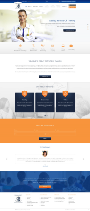 Web Design by pb for Wesley Health Management | Design: #11288580