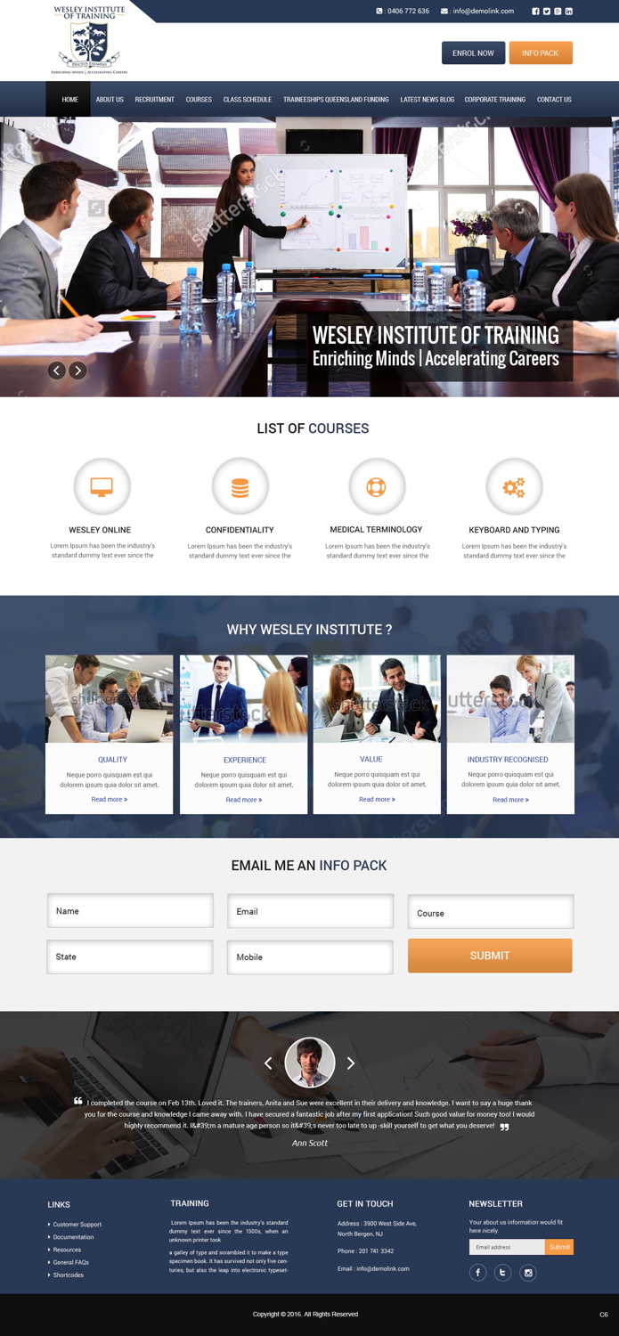 Web Design by pb for Wesley Health Management | Design #11288581