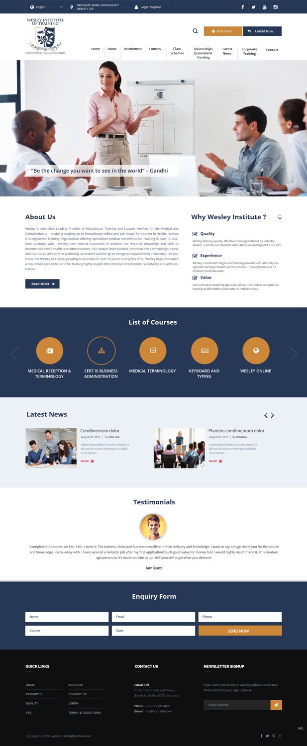Web Design by pb for Wesley Health Management | Design #11288583