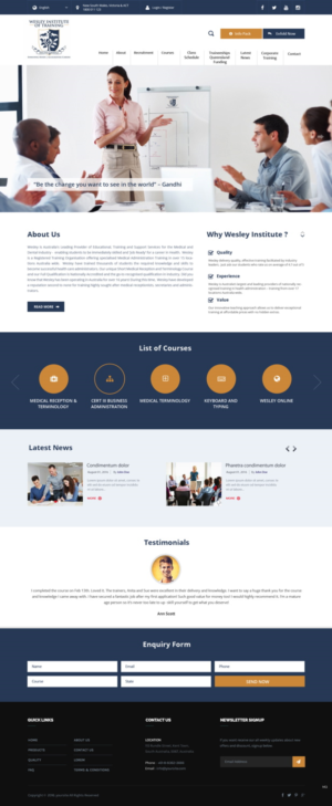 Web Design by pb for Wesley Health Management | Design: #11288583