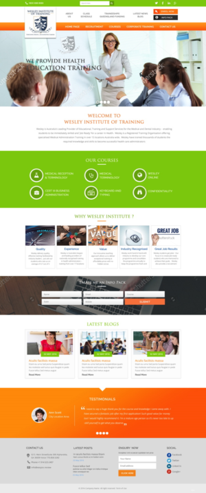 Web Design by pb for Wesley Health Management | Design: #11288586