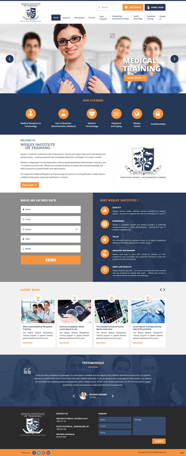 Web Design by pb for Wesley Health Management | Design #11301303