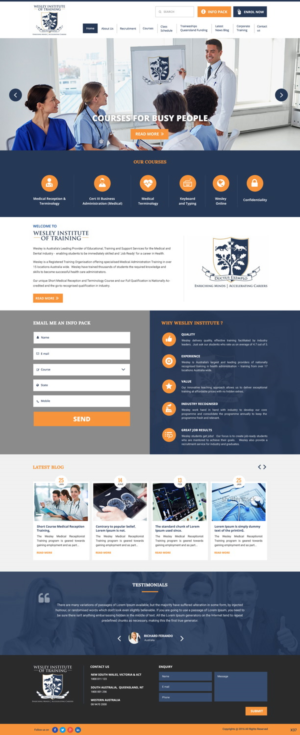Web Design by pb for Wesley Health Management | Design: #11301304
