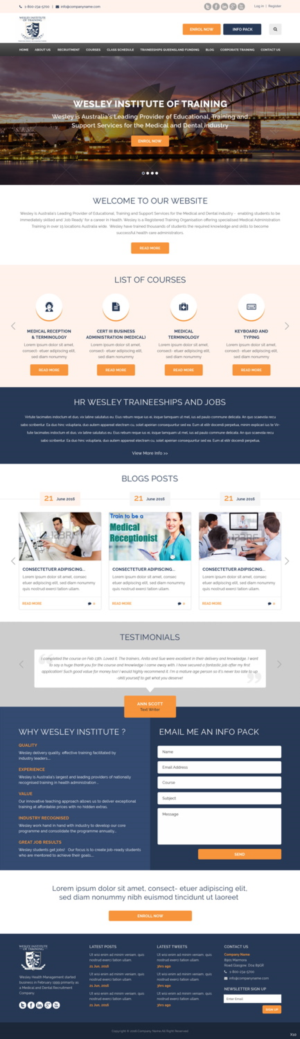 Web Design by pb for Wesley Health Management | Design: #11301354