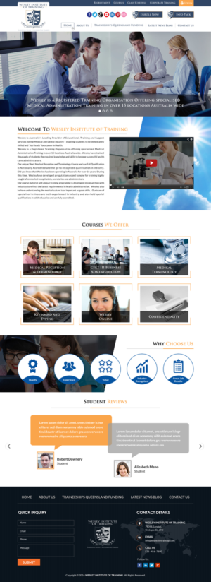 Web Design by Sbss for Wesley Health Management | Design: #11281658