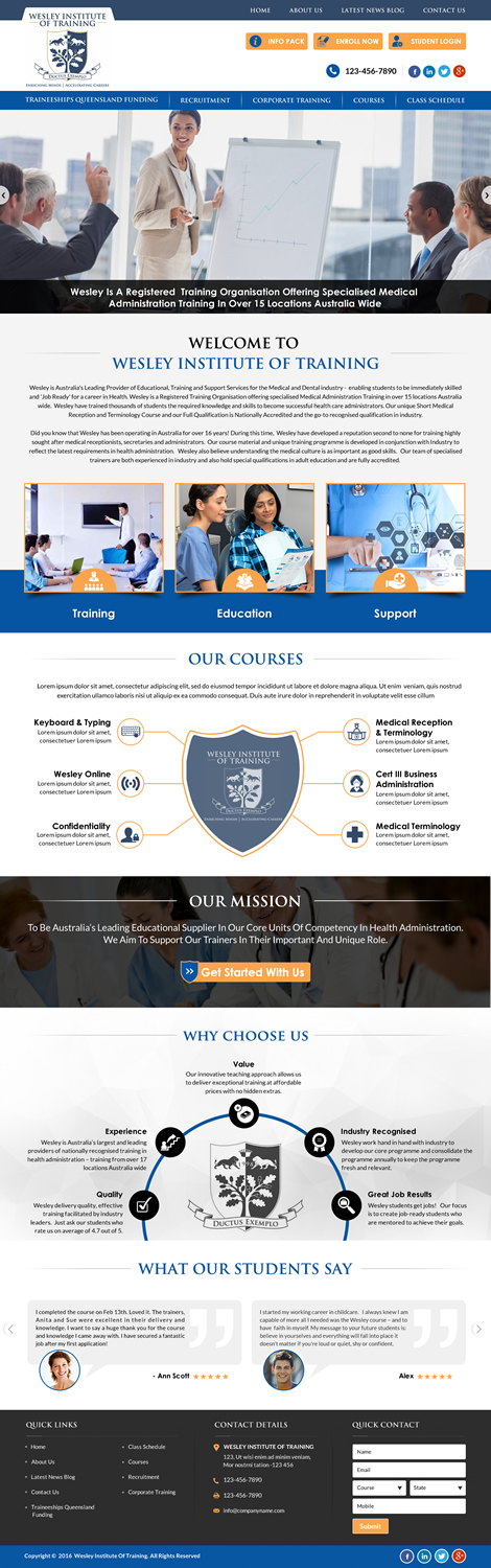 Web Design par Sbss pour Wesley Health Management | Design #11281664