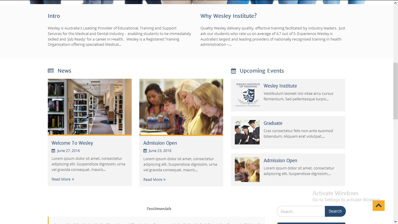 Web Design by Pmangozho for Wesley Health Management | Design #11333038