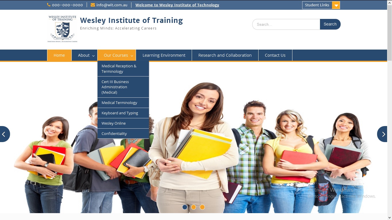 Web Design by Pmangozho for Wesley Health Management | Design #11333040