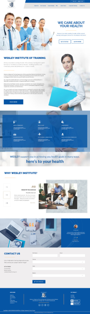 Web Design by Vortex Global for Wesley Health Management | Design: #11318717
