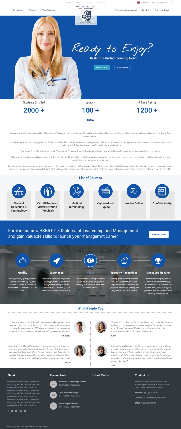 Web Design by cCopilot for Wesley Health Management | Design #11308989
