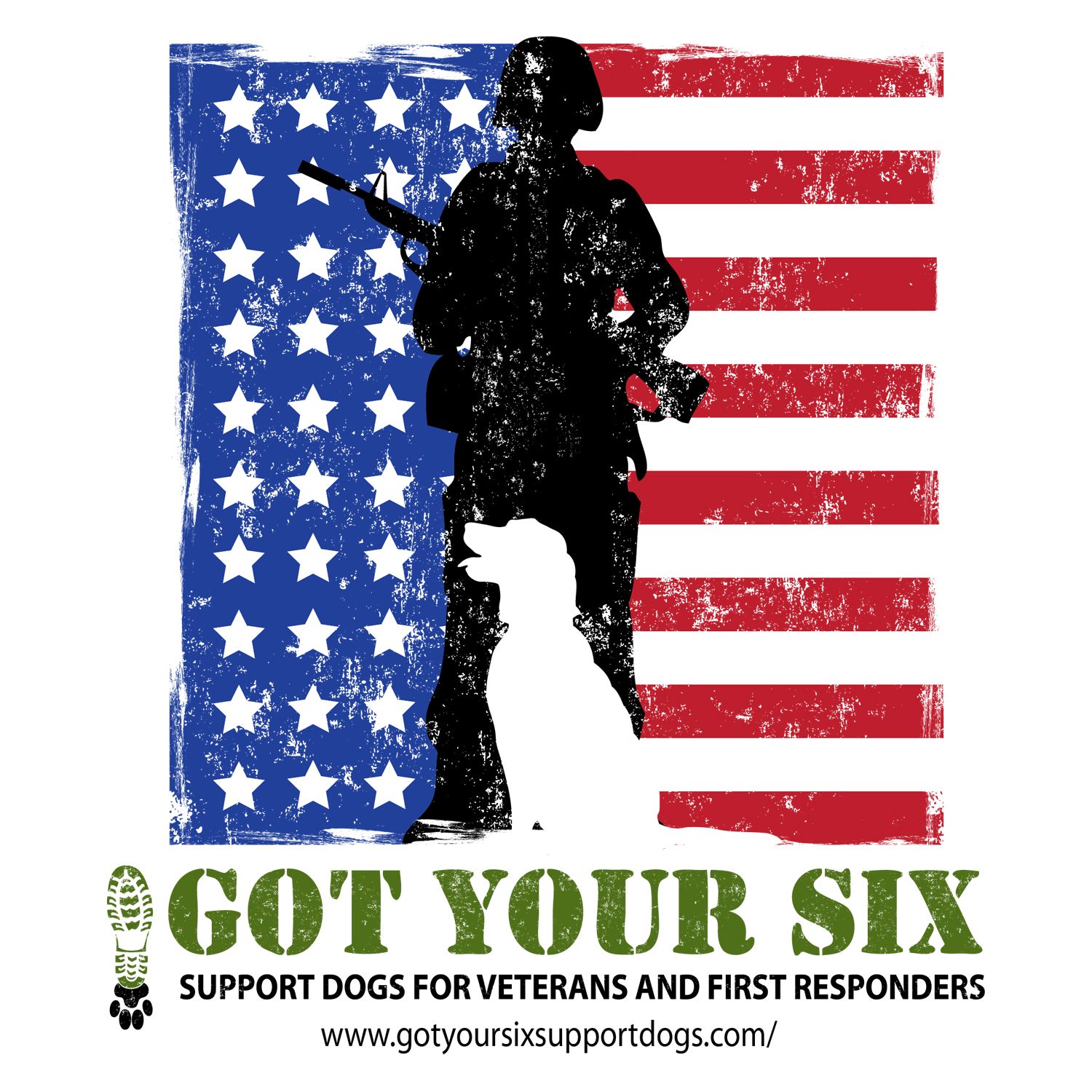 Design de T-shirt par Creative50 pour Got Your Six Support Dogs | Design #11321437