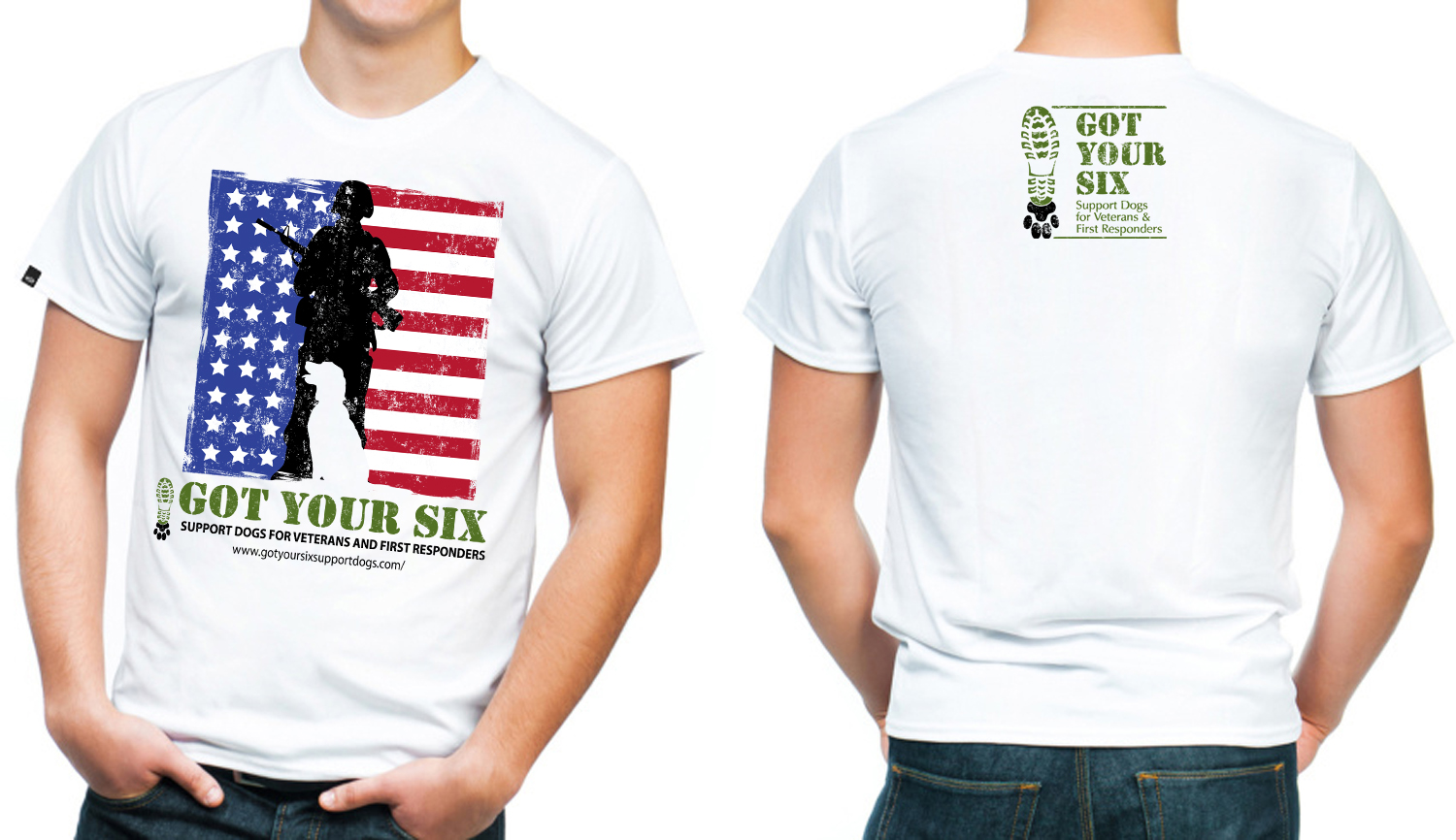 Diseño de Camiseta por Creative50 para Got Your Six Support Dogs | Diseño #11321438