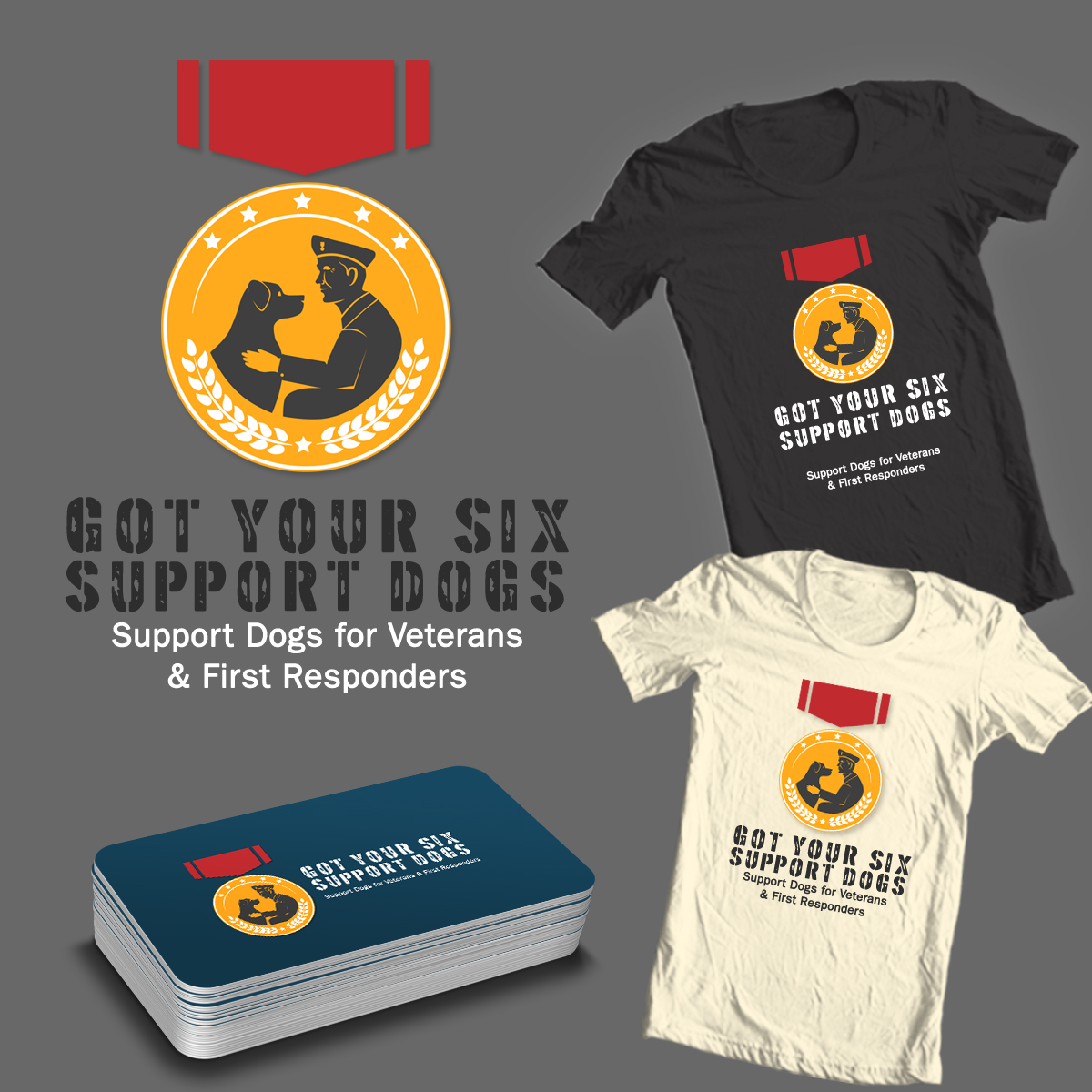 T-Shirt-Design von  Theliboy für Got Your Six Support Dogs | Design #11320150