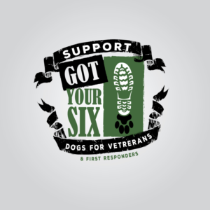 Diseño de Camiseta por wall-jamboree para Got Your Six Support Dogs | Diseño: #11258682