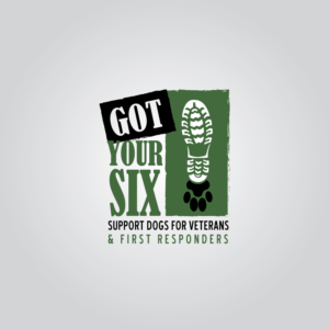 T-shirt Design by wall-jamboree for Got Your Six Support Dogs | Design: #11296285