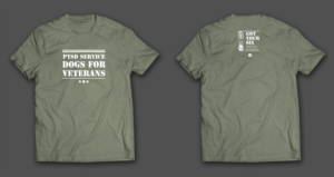 T-shirt Design by chandrayaan.creative for Got Your Six Support Dogs | Design: #11266752
