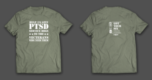 T-shirt Design by chandrayaan.creative for Got Your Six Support Dogs | Design: #11266754