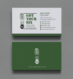 T-shirt Design by chandrayaan.creative for Got Your Six Support Dogs | Design: #11268843