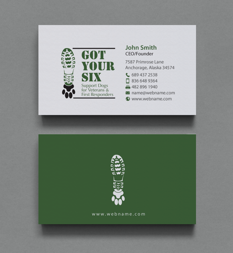 T-shirt Design by chandrayaan.creative for Got Your Six Support Dogs | Design #11268846