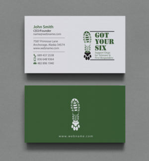 T-shirt Design by chandrayaan.creative for Got Your Six Support Dogs | Design: #11268849