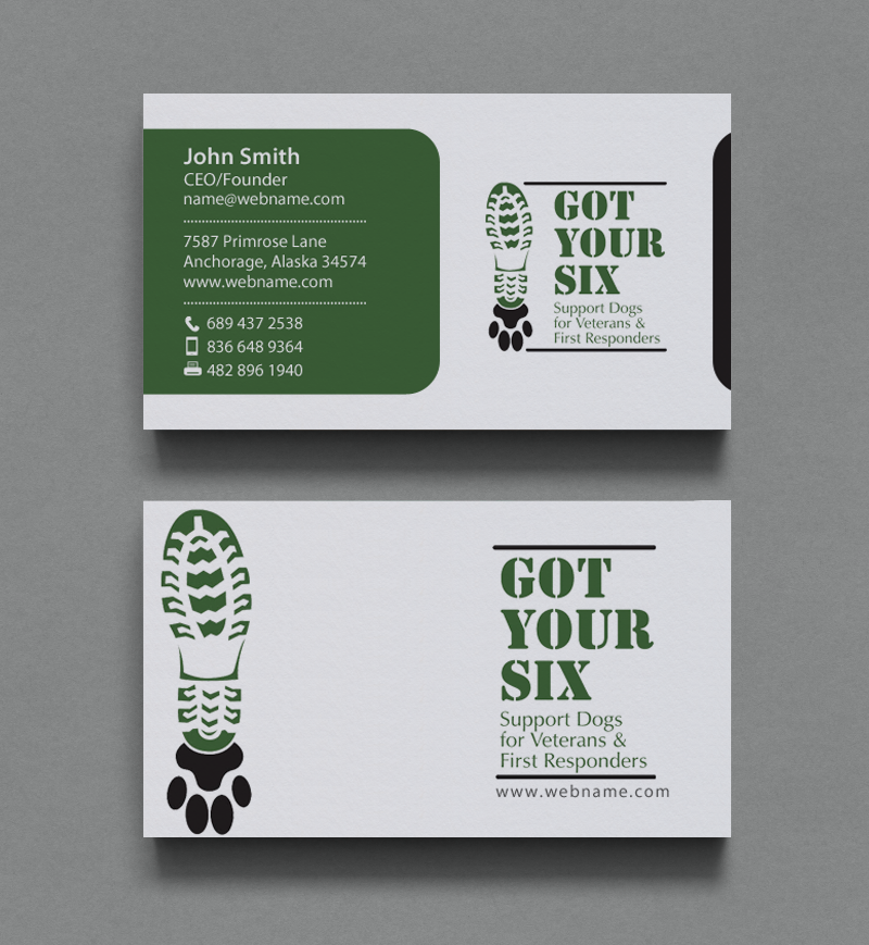 T-shirt Design by chandrayaan.creative for Got Your Six Support Dogs | Design #11268852