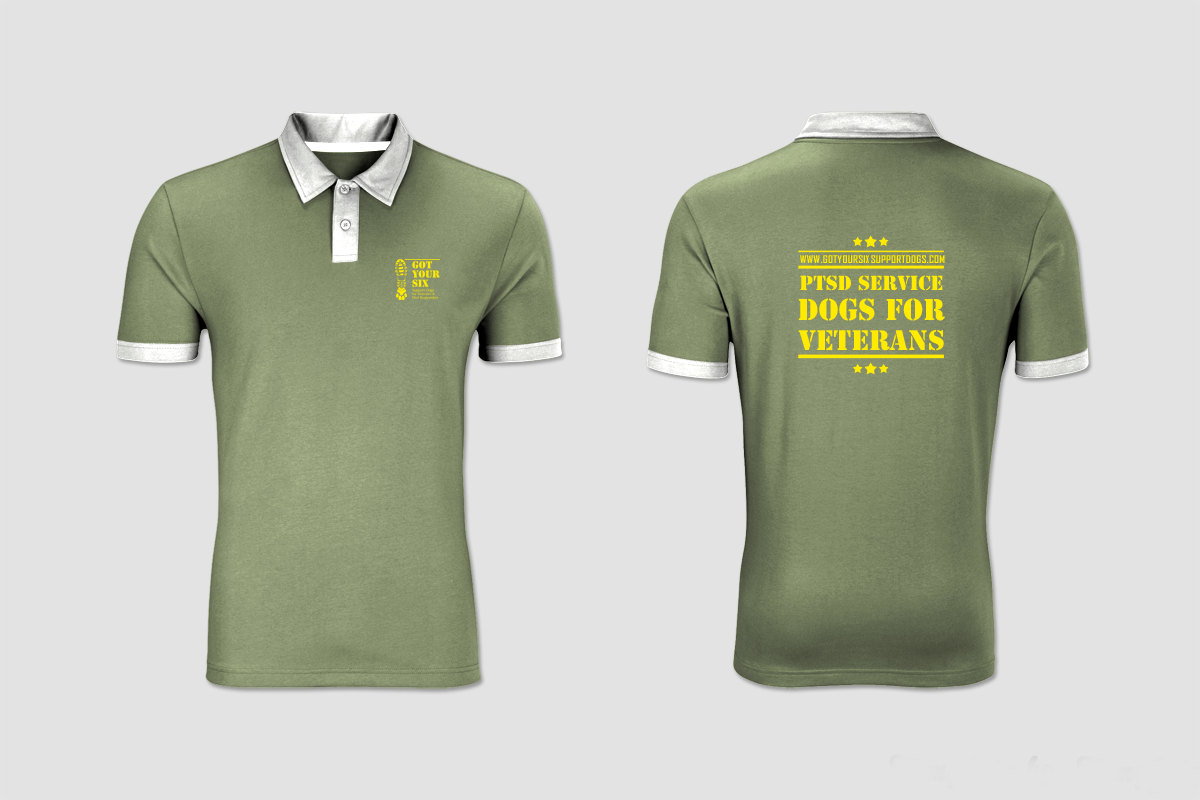 Diseño de Camiseta por chandrayaan.creative para Got Your Six Support Dogs | Diseño #11279244