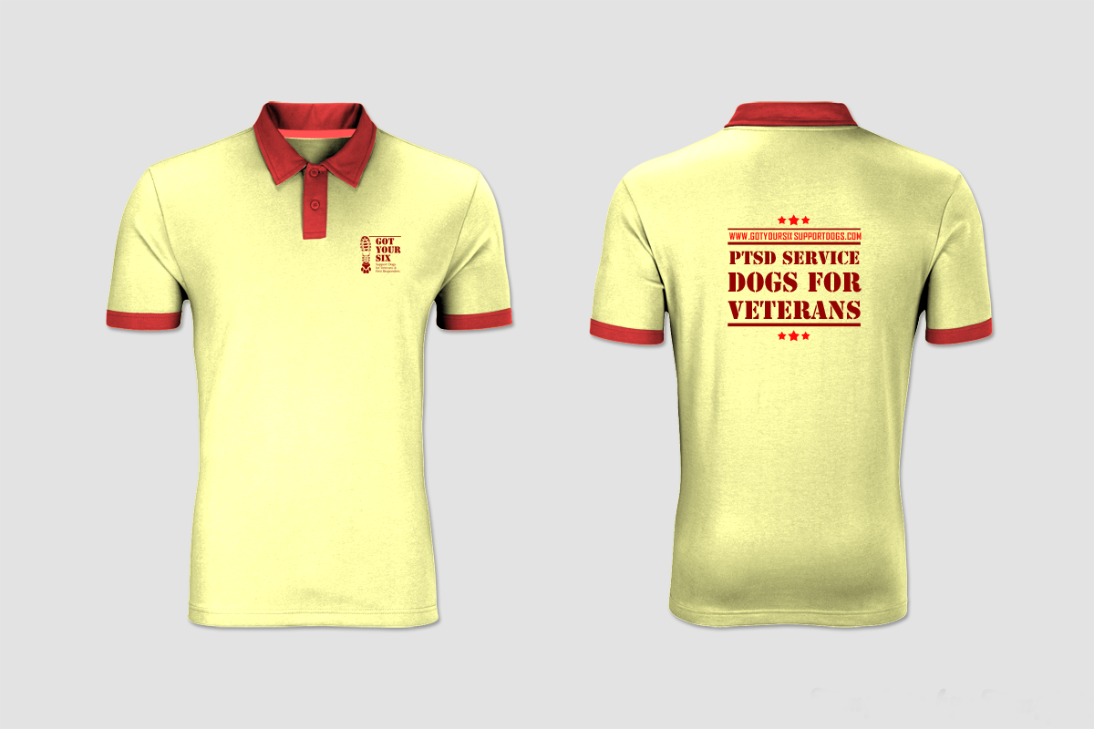 Diseño de Camiseta por chandrayaan.creative para Got Your Six Support Dogs | Diseño #11279247