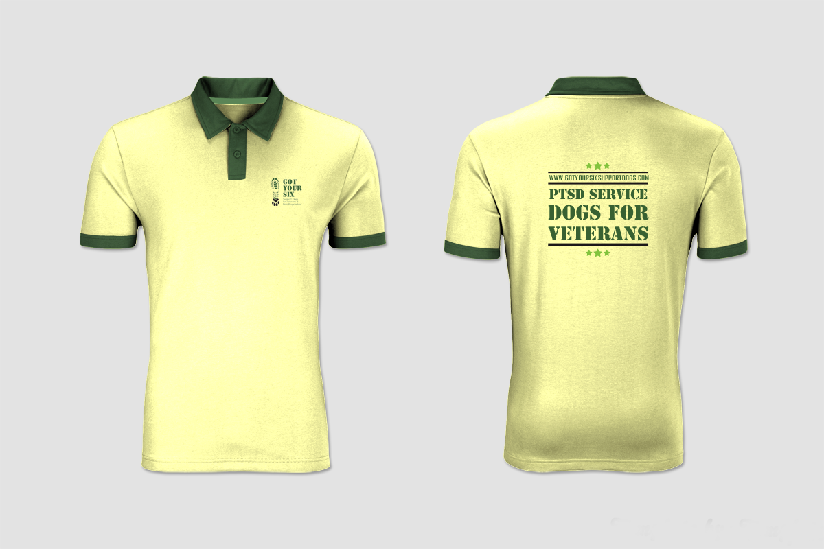 Diseño de Camiseta por chandrayaan.creative para Got Your Six Support Dogs | Diseño #11279249