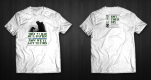 Diseño de Camiseta por chandrayaan.creative para Got Your Six Support Dogs | Diseño: #11289188