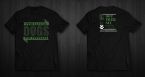 Diseño de Camiseta por chandrayaan.creative para Got Your Six Support Dogs | Diseño: #11298236